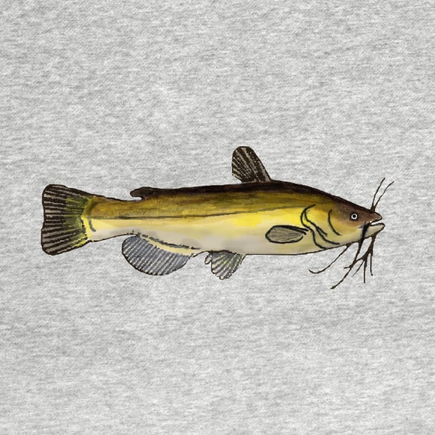 Yellow Bullhead by FishFolkArt